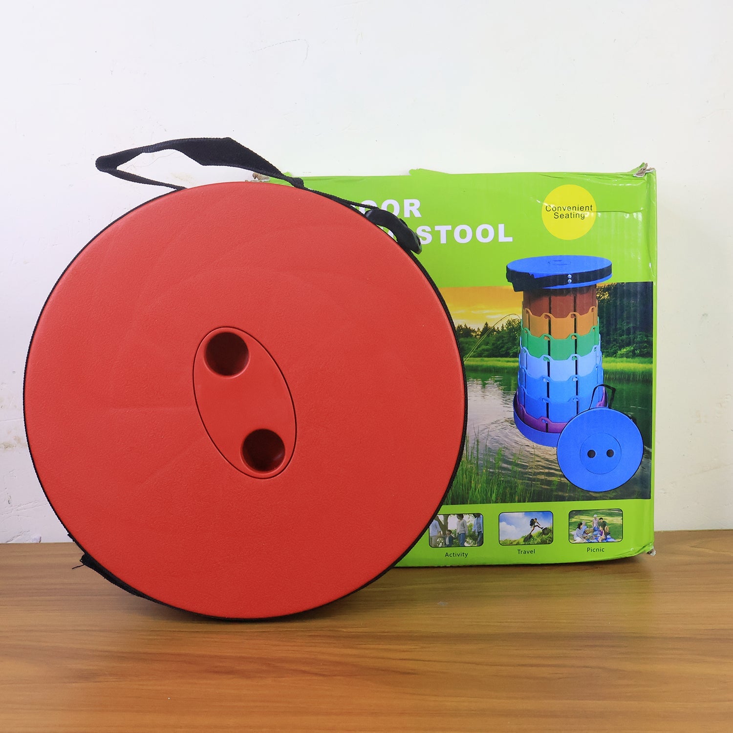 Adjustable Portable Telescopic Folding Stool (1 Pc) Adjustable Portable Telescopic Folding Stool (1 Pc)